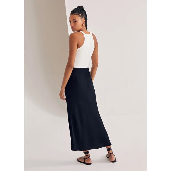 FAVORITE DAUGHTER The Favorite Skirt Midi Skirt Maxi Skirt Black - Picture 4 of 7